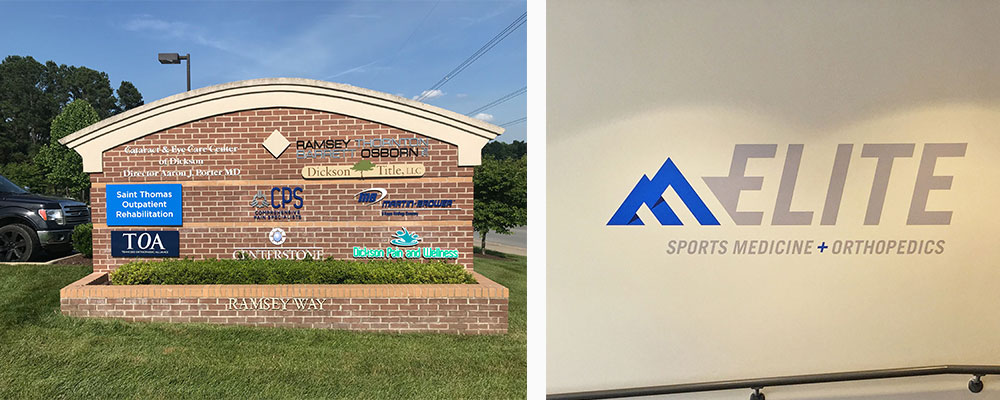 exterior business sign company clarksville tn